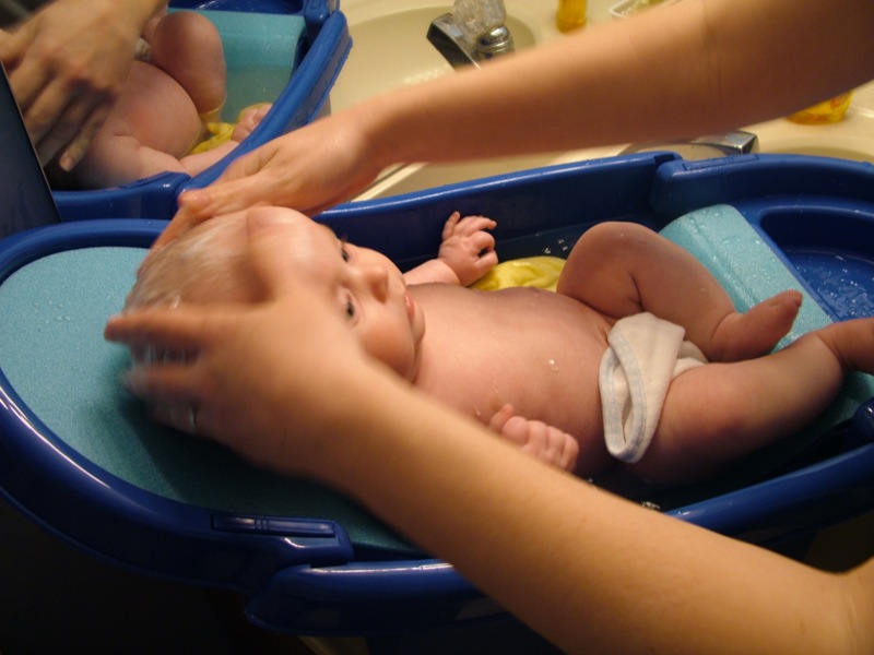 1st Bath in my big Boy Bath Tub