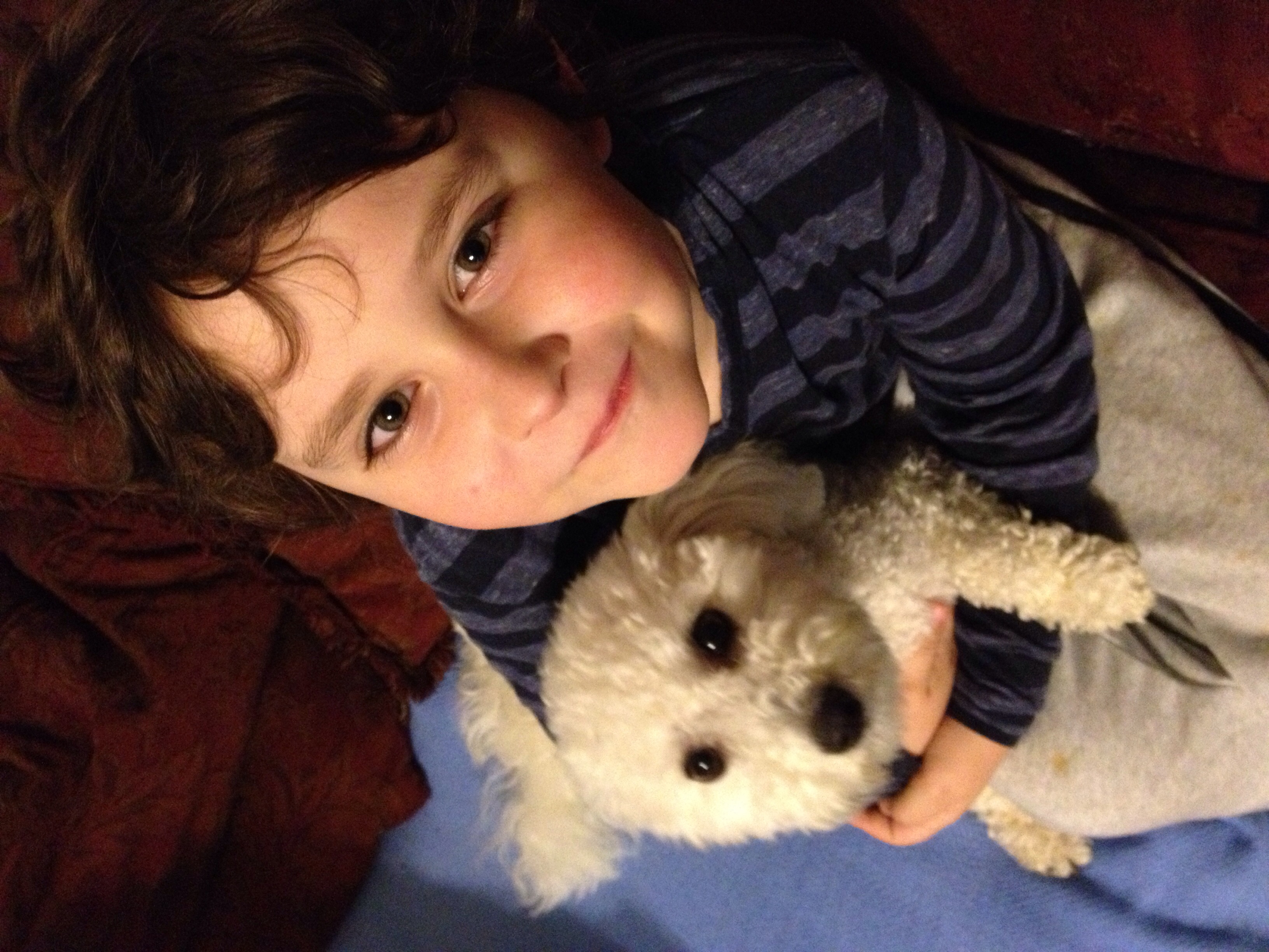 Angel, with puppy.