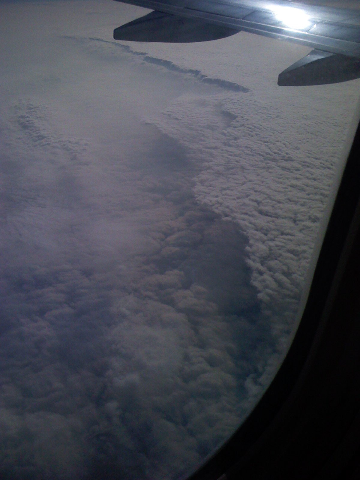 Clouds on the trip home
