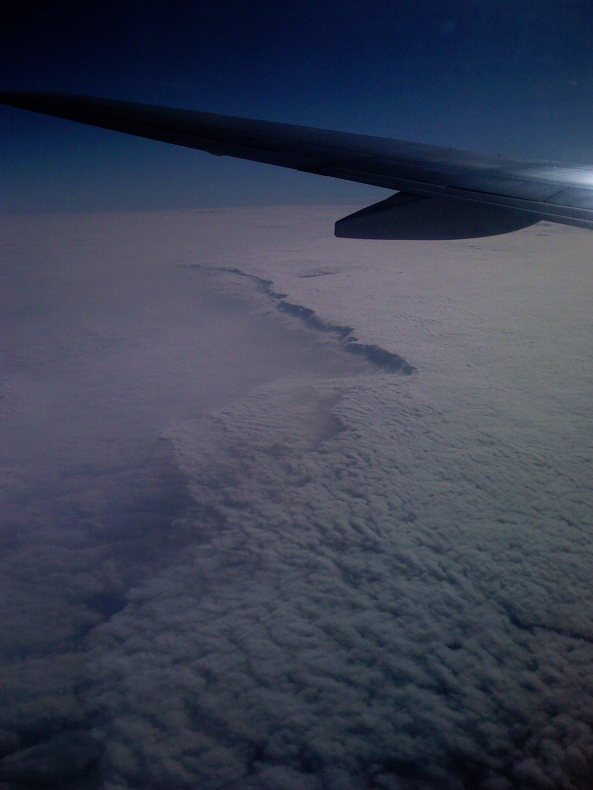 Clouds on the trip home