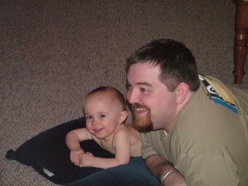 Daddy and me watching Baby Einstein