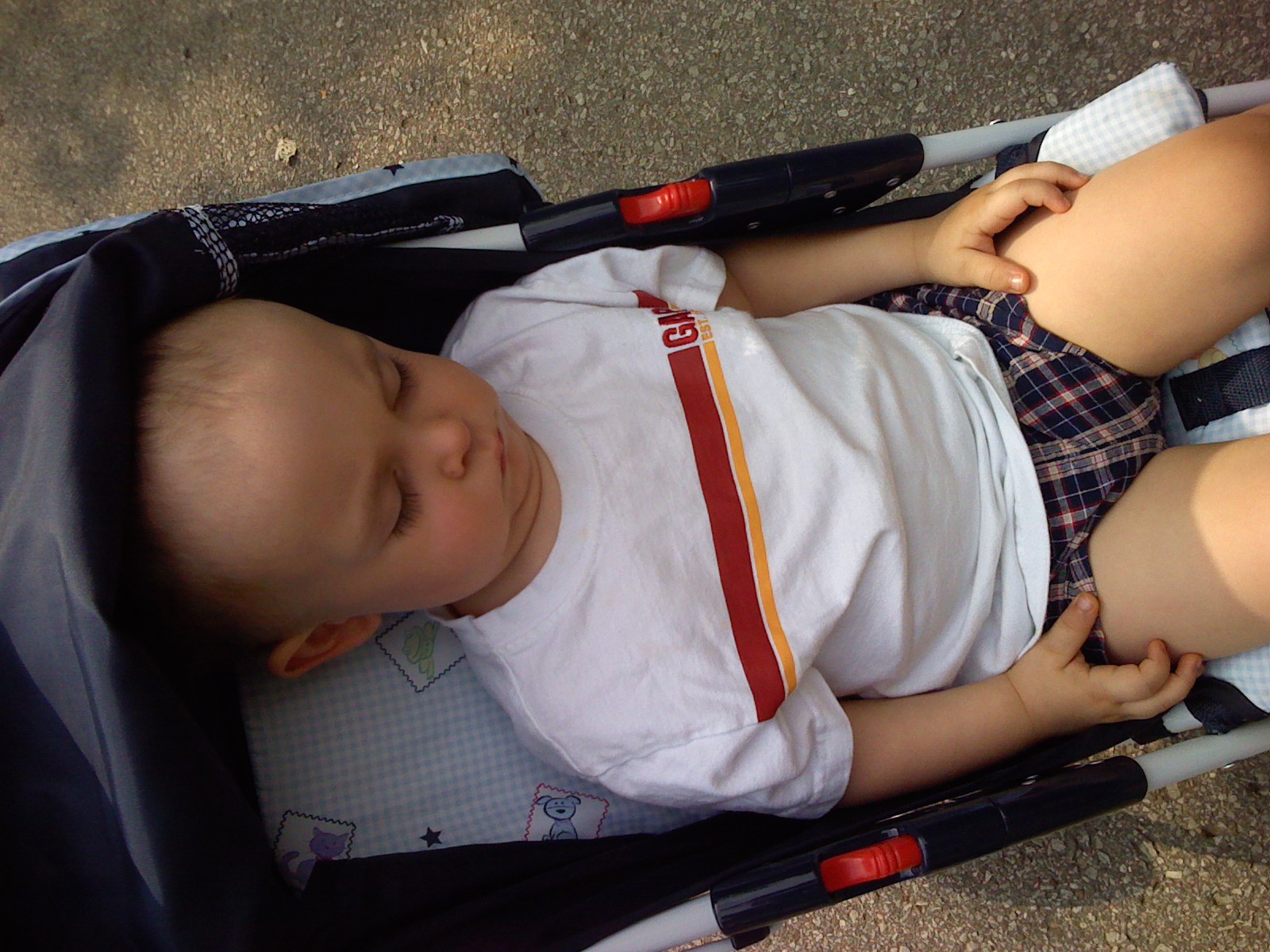He's so peaceful when he's asleep... and no other time.
