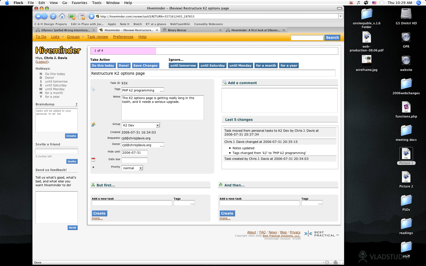 Hiveminder, a first look