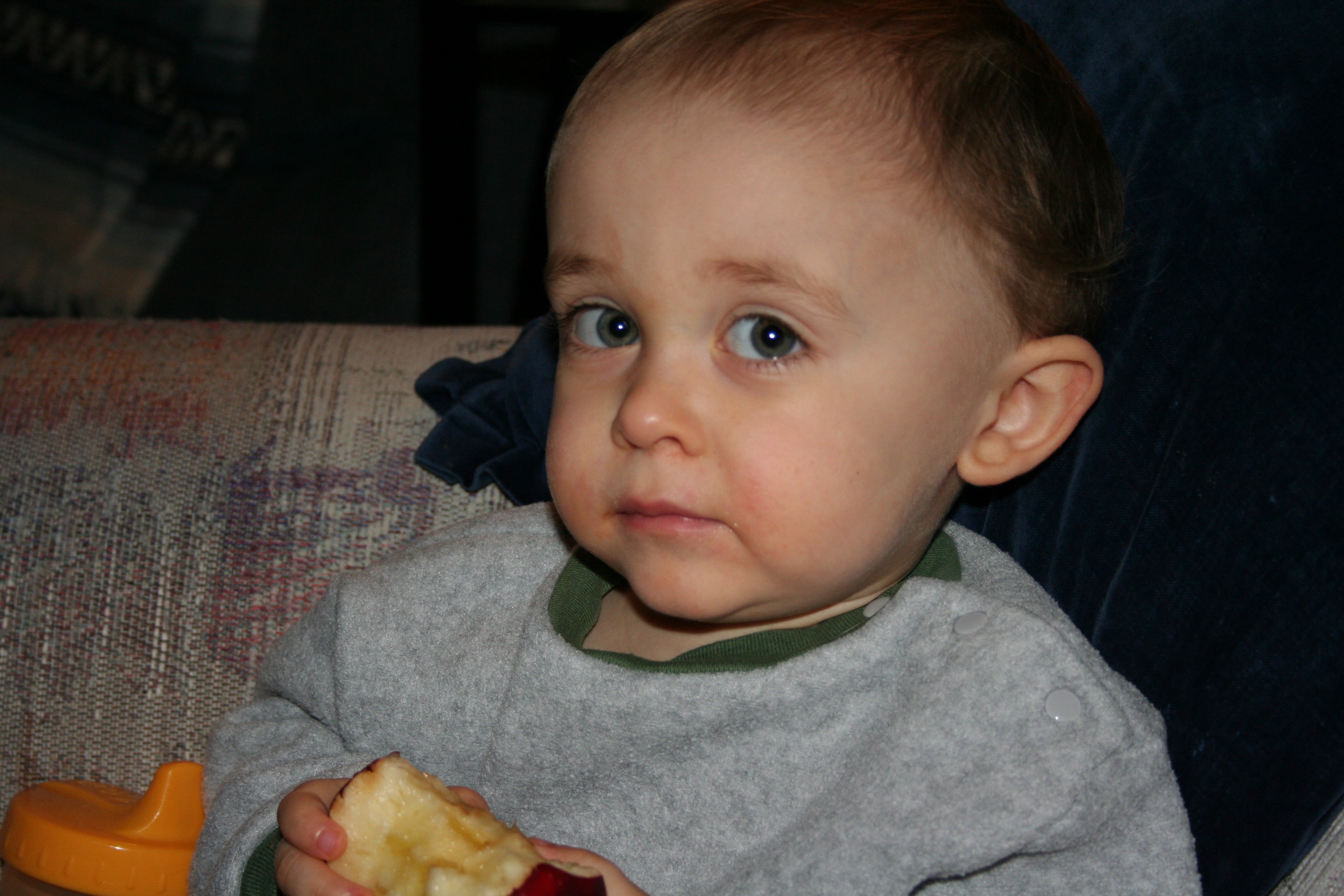 Jakob just loves fruit