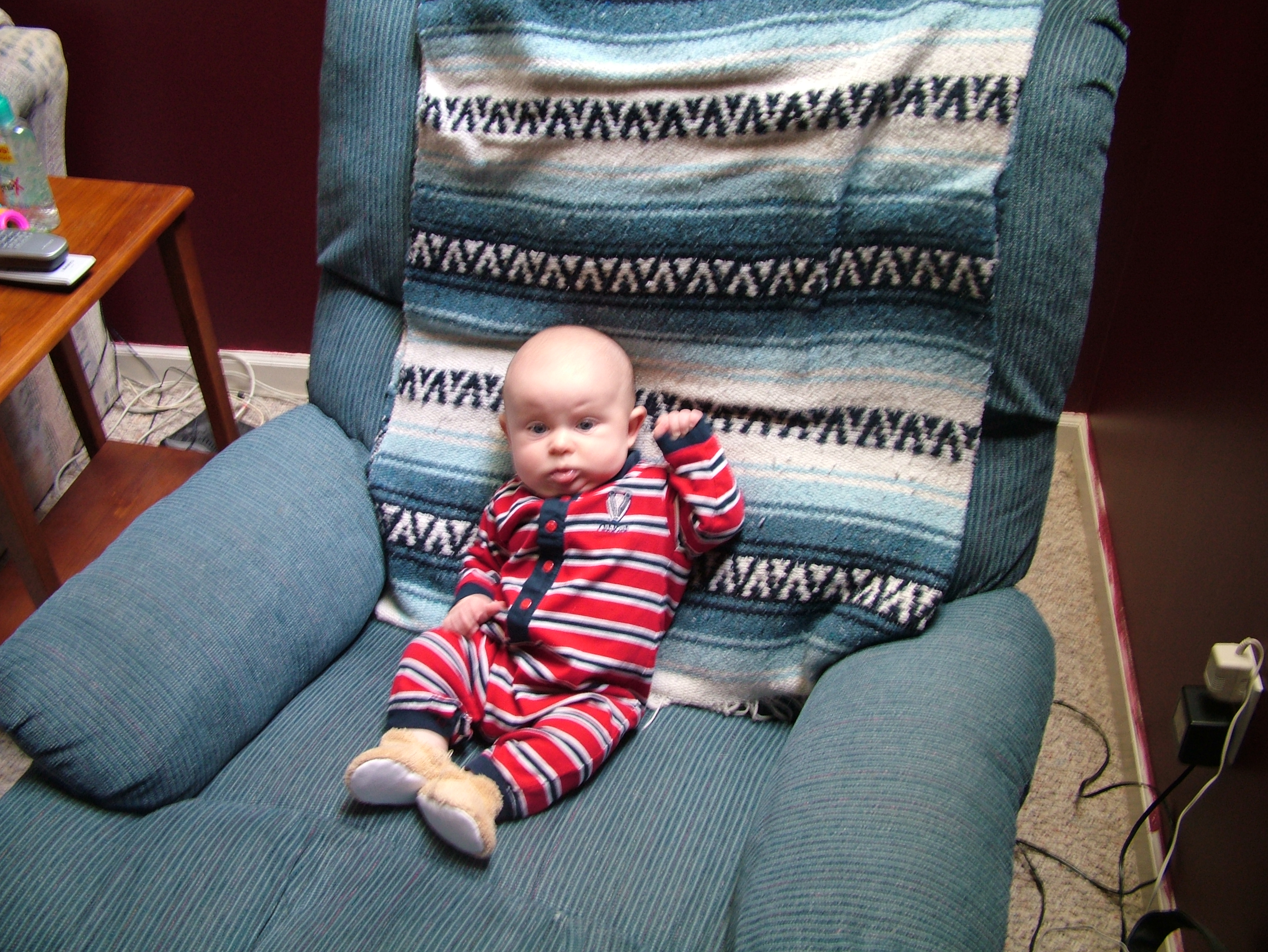 Jakob sitting up for the 1st time