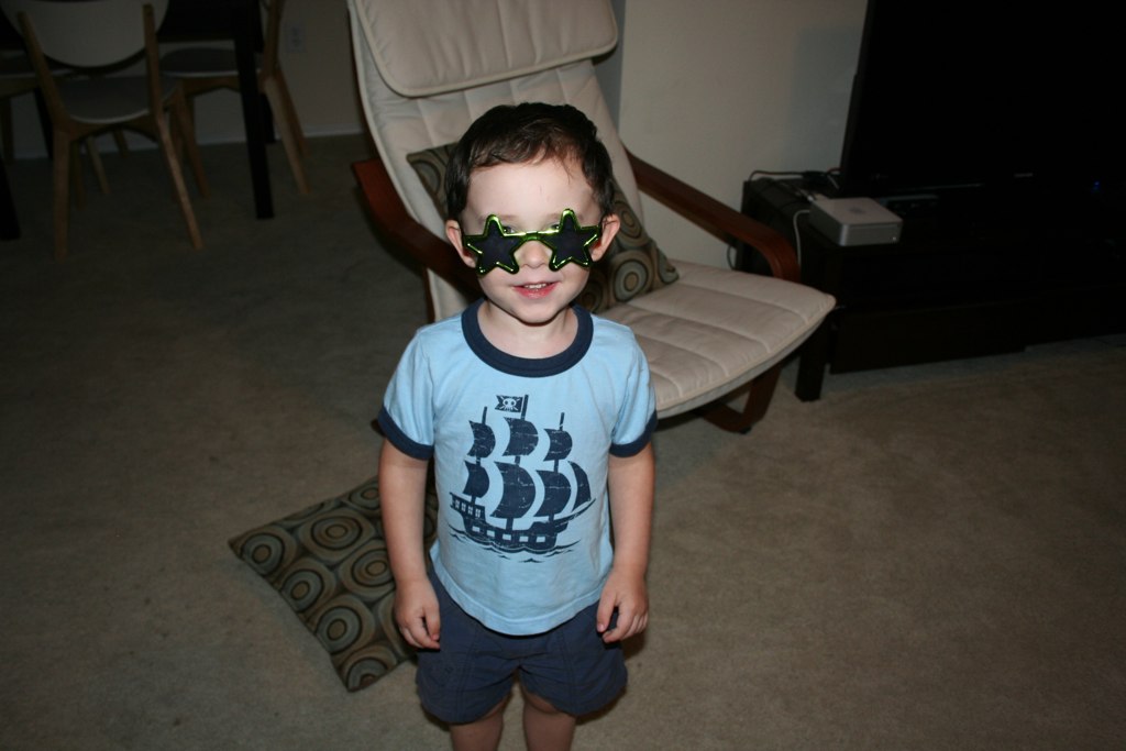 Jakob's first sunglasses