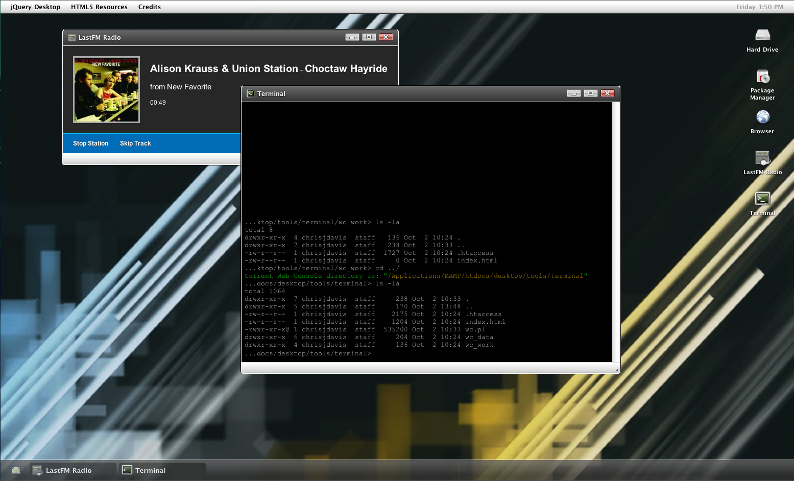 LastFM radio and terminal