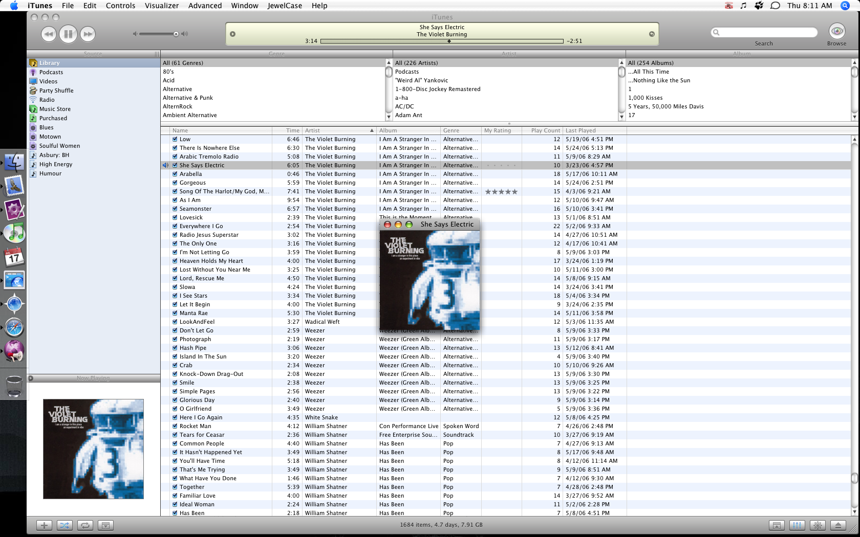 Now Playing: The Violet Burning