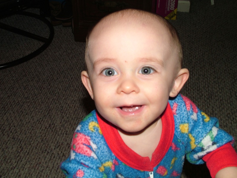 Playing in daddy's office