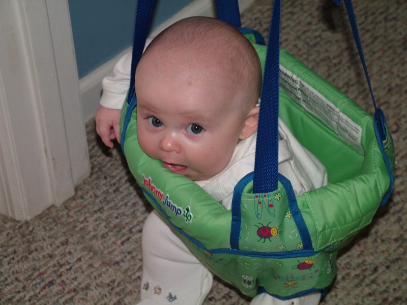 Playing in his swing for the 1st time