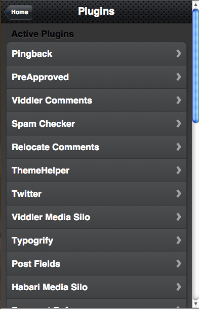 Plugin Overview Page