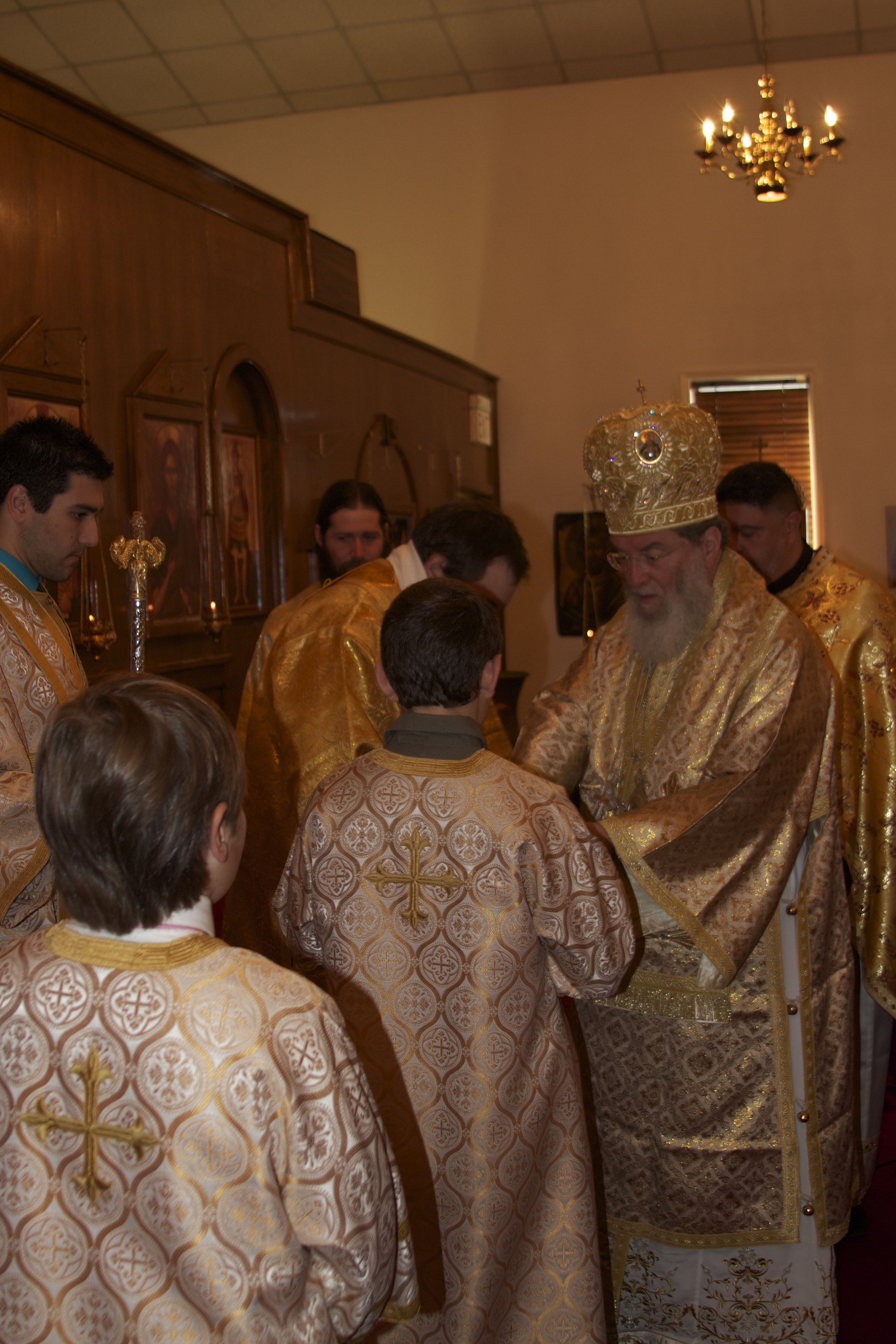The First Liturgical Act — Washing the Bishops Hands