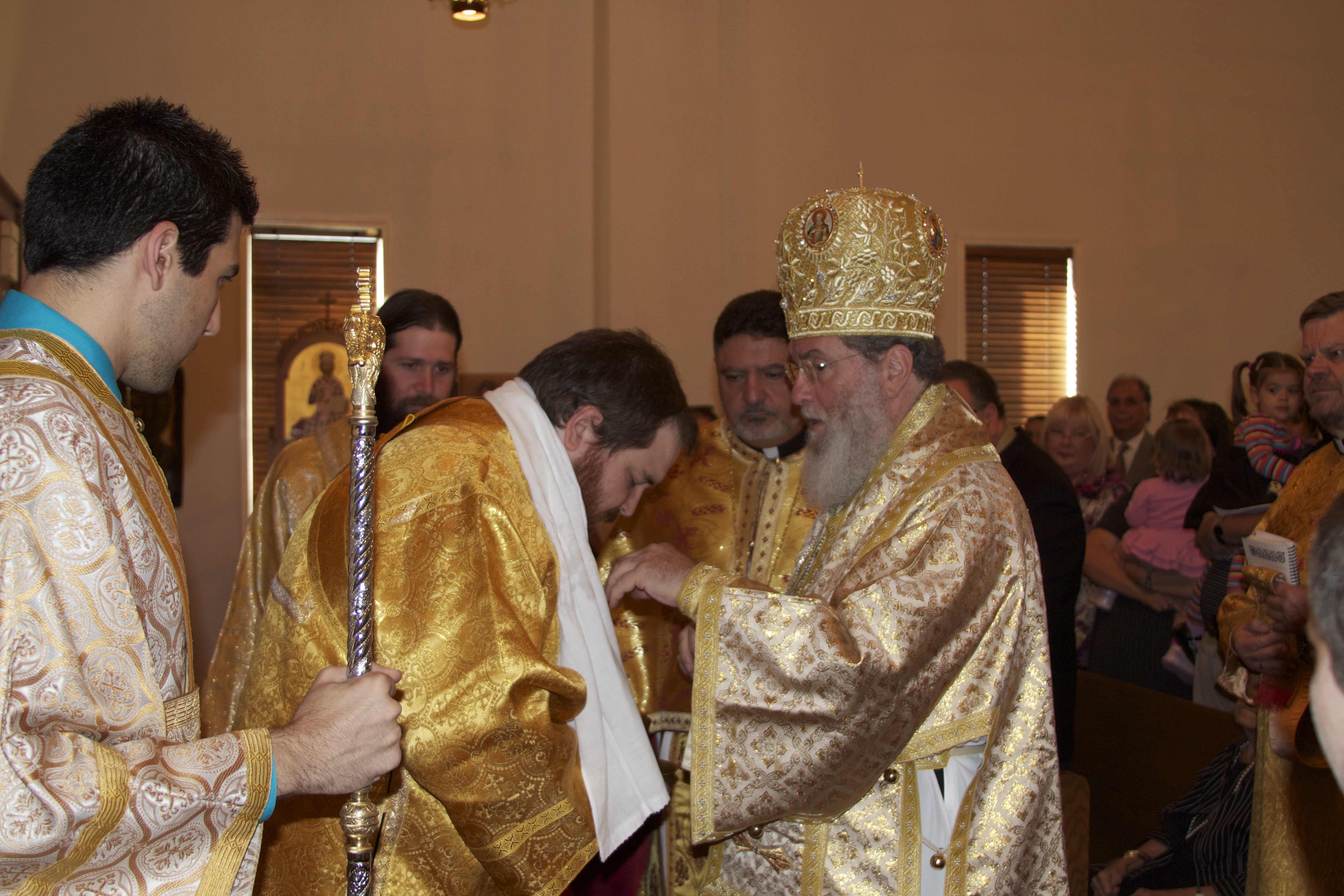 The First Liturgical Act — Washing the Bishops Hands