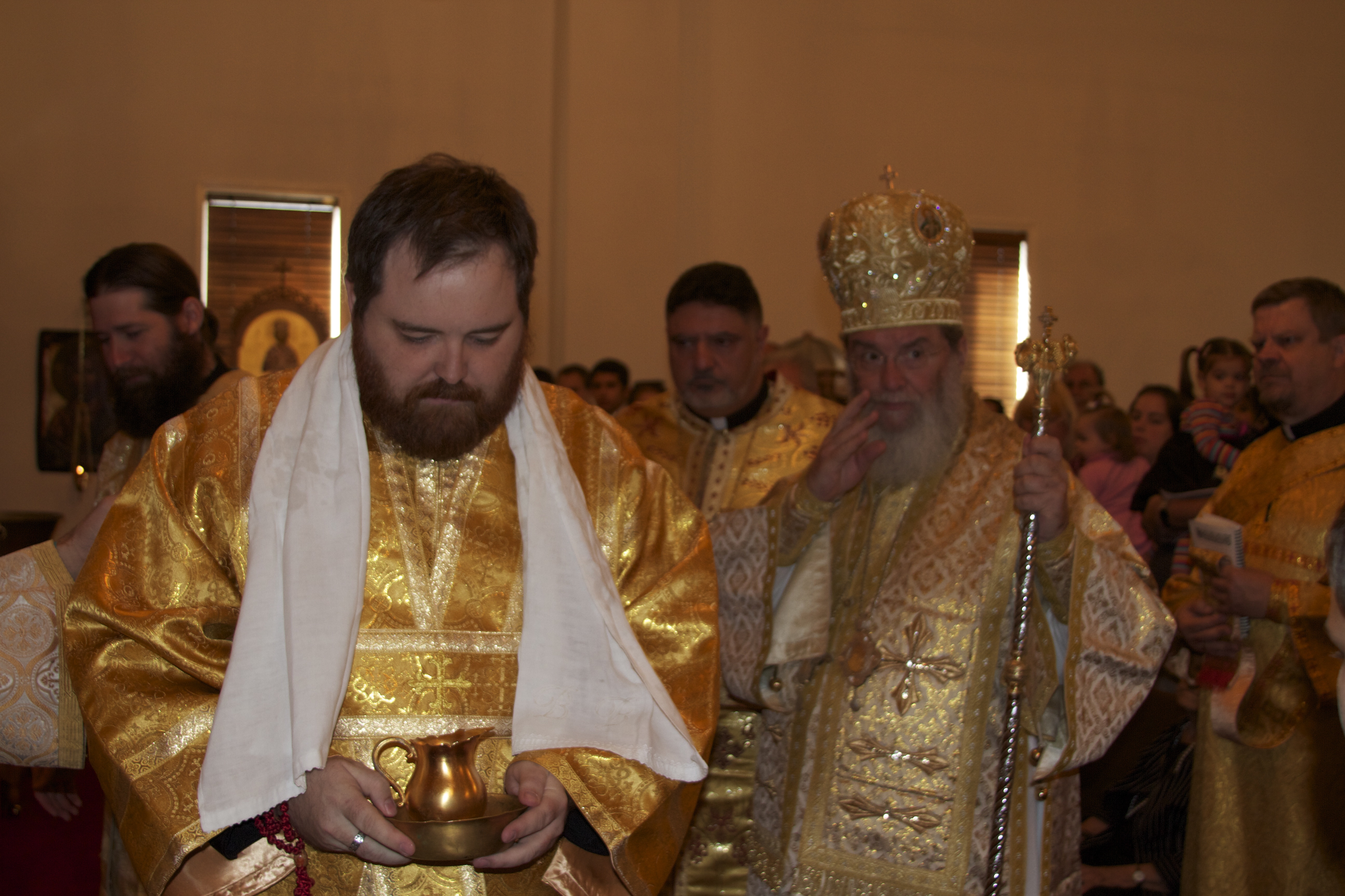 The First Liturgical Act — Washing the Bishops Hands