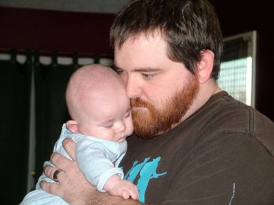 Sleepy time on Daddy
