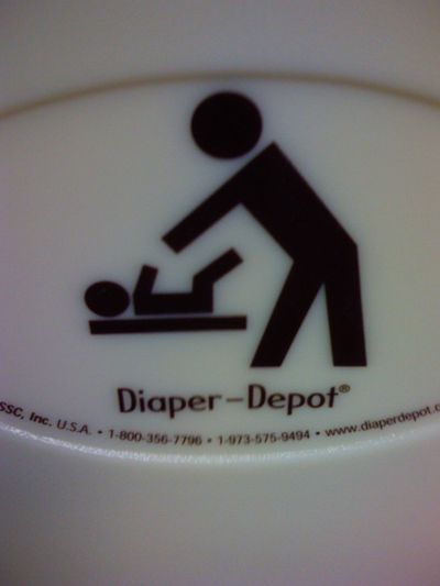 That is some serious baby changing