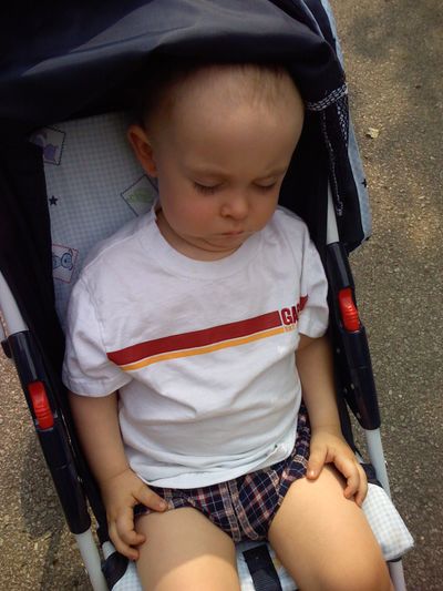 He's so peaceful when he's asleep... and no other time.