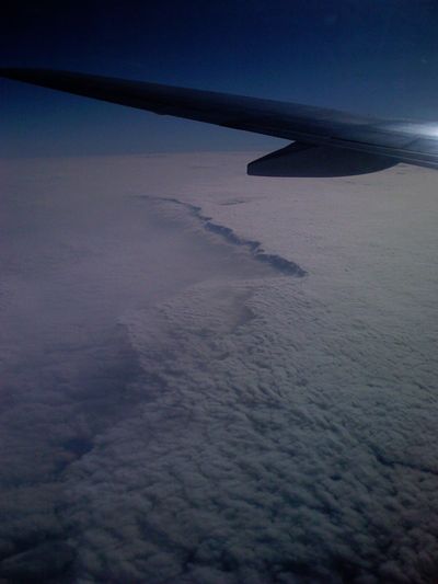 Clouds on the trip home