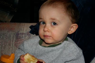Jakob just loves fruit
