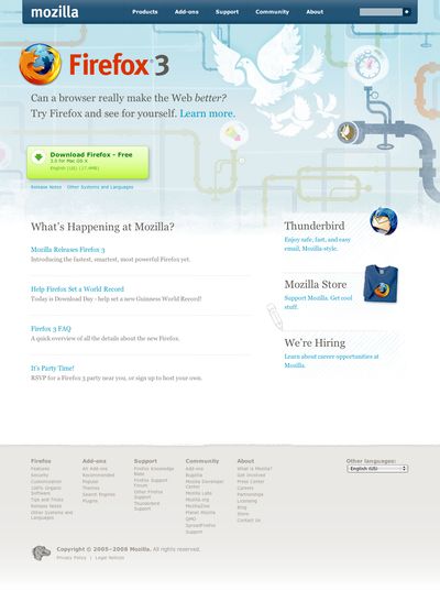 New Mozilla site