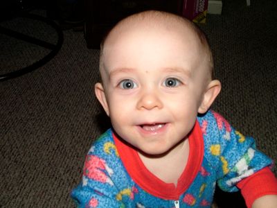 Playing in daddy's office