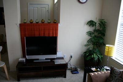 New living room layout, TV and games