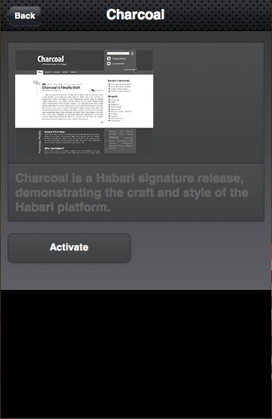 Theme Management Page