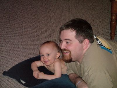 Daddy and me watching Baby Einstein
