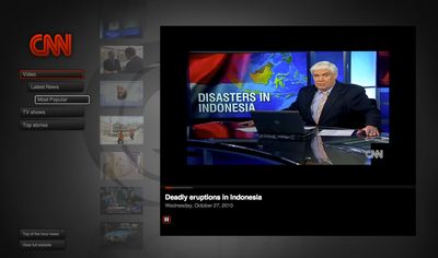 CNN app for Google TV