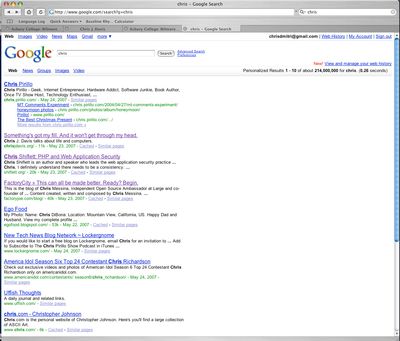 MeToday: Number 2 on google