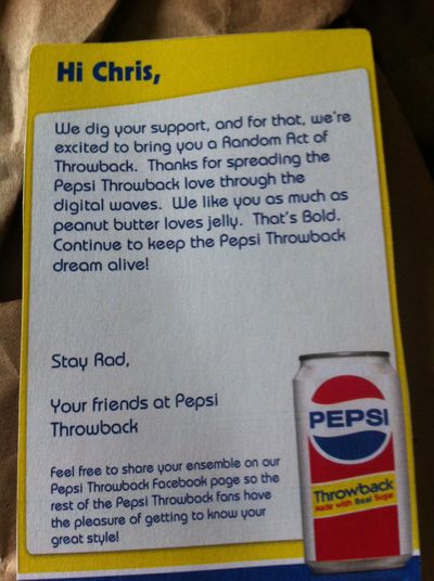 A nice card from Pepsi Throwback