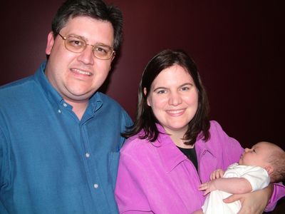 Uncle Ken and Aunty Amy visit Jakob for the first time