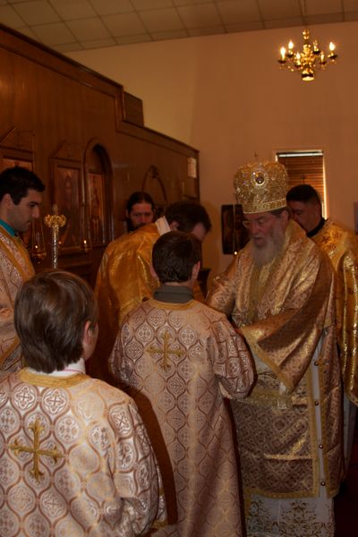 The First Liturgical Act — Washing the Bishops Hands