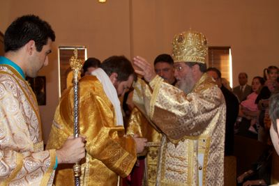 The First Liturgical Act — Washing the Bishops Hands