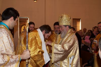 The First Liturgical Act — Washing the Bishops Hands
