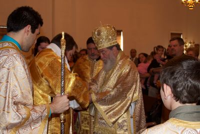 The First Liturgical Act — Washing the Bishops Hands
