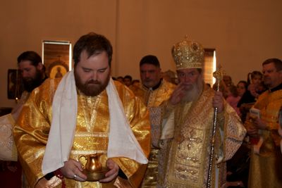 The First Liturgical Act — Washing the Bishops Hands