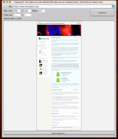 Favorite OS X App: Paparazzi