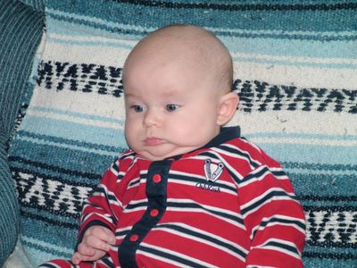 Jakob sitting up for the 1st time