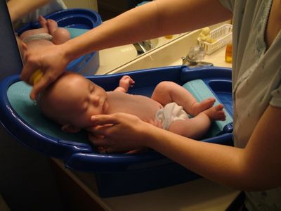 1st Bath in my big Boy Bath Tub