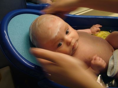 1st Bath in my big Boy Bath Tub