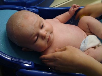 1st Bath in my big Boy Bath Tub
