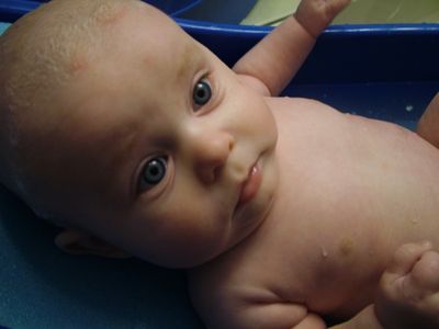 1st Bath in my big Boy Bath Tub