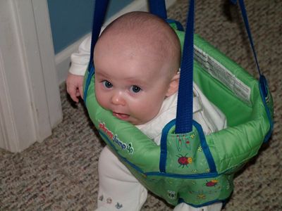 Playing in his swing for the 1st time