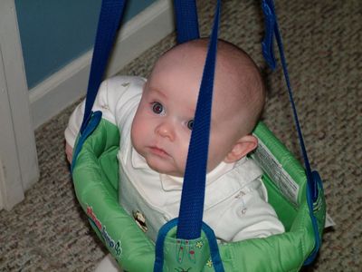 Playing in his swing for the 1st time