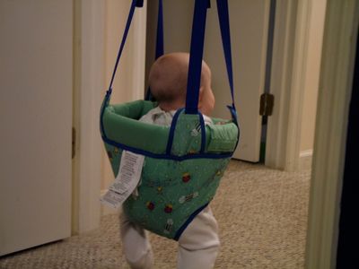 Playing in his swing for the 1st time